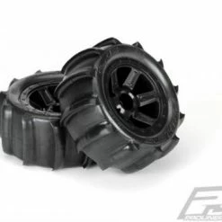 ProLine Sling Shot 2.2 Buggy / 1:16 Revo Sand Tyres On Black Desperado Wheels - 1 Pair -ProLine Sales Shop PL10101 10 2