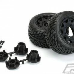 ProLine Street Fighter 2.8 Tyres Mounted On Black Raid 6X30 Removable Hex Wheels - 12mm Hex -ProLine Sales Shop PL10161 10 2