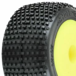ProLine Holeshot Tyres Mini-T 2.0 Mounted On Yellow Wheels (2)