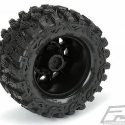 ProLine Hyrax 2.8 Tyres On Raid Black 6x30 Wheels (2) -ProLine Sales Shop PL10190 10 4