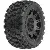 ProLine Badlands MX57 Tyres On Raid 5.7 Black 24mm Hex Wheels - Fit X-MAXX/Kraton 8S(2)