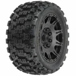 ProLine Badlands MX57 Tyres On Raid 5.7 Black 24mm Hex Wheels - Fit X-MAXX/Kraton 8S(2)