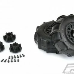 ProLine Sling Shot SC 2.2/3.0 Sand Tyres Mounted On Raid 6X30 Black Wheels (2) -ProLine Sales Shop PL1158 10 2