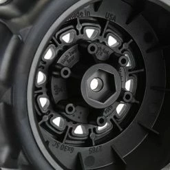 ProLine Sling Shot SC 2.2/3.0 Sand Tyres Mounted On Raid 6X30 Black Wheels (2) -ProLine Sales Shop PL1158 10 3