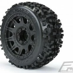 ProLine Badlands 3.8 Tyres Mounted On Raid Black 8X32 Wheels - 17mm Hex -ProLine Sales Shop PL1178 10 3
