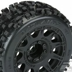 ProLine Badlands 3.8 Tyres Mounted On Raid Black 8X32 Wheels - 17mm Hex -ProLine Sales Shop PL1178 10 4