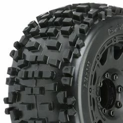 ProLine Badlands 3.8 Tyres Mounted On Raid Black 8X32 Wheels - 17mm Hex
