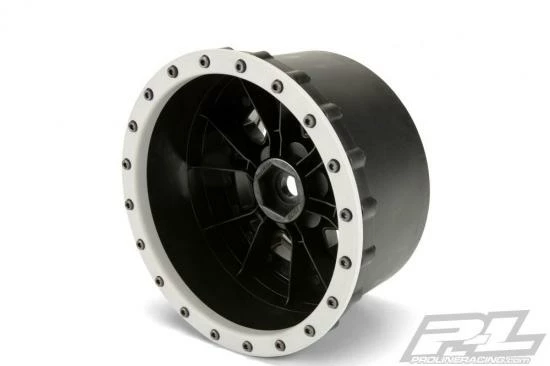 ProLine Impulse Pro-Loc Black Wheels With Grey Ring For Traxxas X-MAXX (2) 1 ProLine Impulse Pro-Loc Black Wheels With Grey Ring For Traxxas X-MAXX (2)