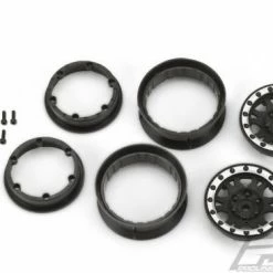 ProLine Impulse 1.9 Blk/Sil Plastic Internal Beadloc Wheel -ProLine Sales Shop PL2769 13 2