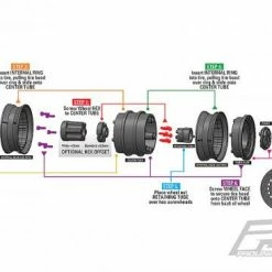ProLine Carbine 1.9 Black Internal Beadloc Dually Wheels (2) -ProLine Sales Shop PL2786 00 7