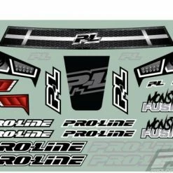 ProLine Pre-Cut Monster Fusion Clear Body For Slash With 2.8 MT Tyres -ProLine Sales Shop PL3498 17 8