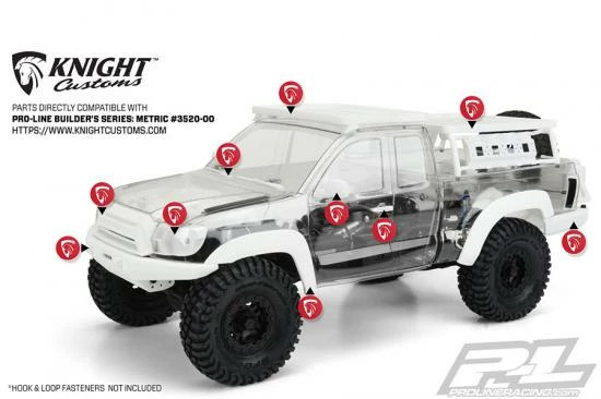 ProLine Builder Series Metric Clear Body For 313mm Crawler 5 ProLine Builder Series Metric Clear Body For 313mm Crawler - Image 5