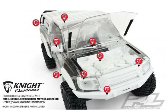 ProLine Builder Series Metric Clear Body For 313mm Crawler 4 ProLine Builder Series Metric Clear Body For 313mm Crawler - Image 4