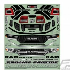 ProLine Pre-Cut 2020 Ram Rebel 1500 Clear Bodyshell - Fits E-Revo With Extended Body Mounts / 313mm WB Crawlers -ProLine Sales Shop PL3536 17 5 1