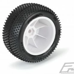 ProLine Mini-B Prism Tyres Mounted On White Wheels Rear (2) -ProLine Sales Shop PL8297 13 3