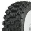 ProLine Badlands MX 1:8 Buggy M2 Tyres Pre Mounted On White Wheels (2)