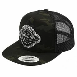 ProLine Dark Camo Trucker Snapback Hat/Cap (One Size)