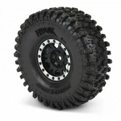 ProLine Hyrax 1.9 Predator Tyres Mounted On Impulse Black/Silver Beadlock Wheels (2) -ProLine Sales Shop PRO1012812 4