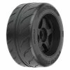 ProLine Toyo Proxes 53/107 2.9 S3 Belted Tyres Mounted On Black 17mm Hex Wheels (2) - Fits Arrma Felony Rear