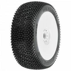 ProLine Hex Shot S3 Tyres Premounted On Velocity V2 White Wheels (2)